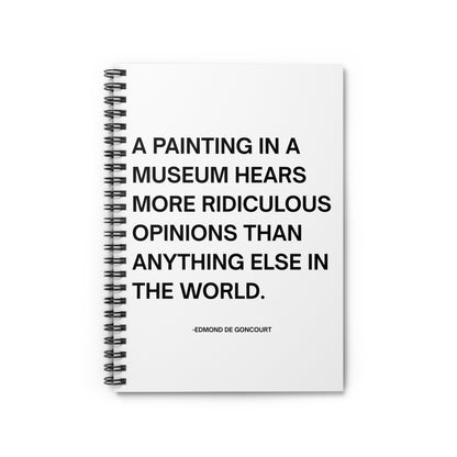 Edmond De Goncourt Quote Spiral Notebook